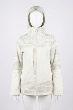 NEW THE NORTH FACE thermoball snow triclimate jacket in white dune edge